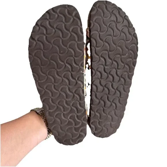 Birkenstock Florida Sandals Womens 40 US 9.5 Vegan Southwestern Print Mocha - Picture 5 of 12
